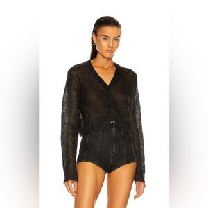 Black Sheer Women's Top